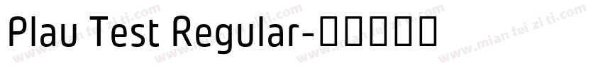 Plau Test Regular字体转换